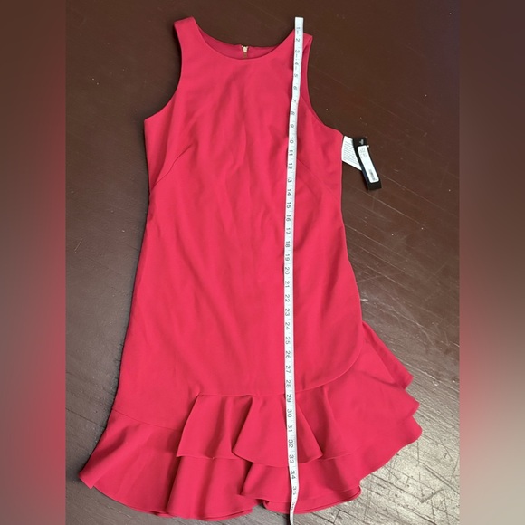 Xscape Women’s Scuba Ruffle Knee Dress – Size S - Picture 2 of 4